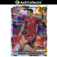 ROBERT LEWANDOWSKI #75 SILVER ATOMIC Refractor 213/250 - 2020-21 Topps Merlin BAYERN MUNICH Card