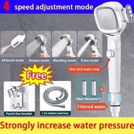 4-mode Adjustable Shower Head rain set High-pressure Water Saving Handheld Showerhead Water Bathroom