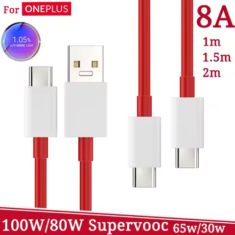 Oneplus 11 10 Pro Open Supervooc Cable Original 100W 80W 65W Warp Charge Usb Type C Fast Charging Ca
