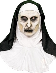 Nun Latex Mask Halloween Full Head Nun Mask Cosplay for Halloween Party Props