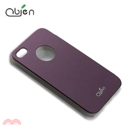 iPhone4/4S背蓋式保護殼 紫/銀邊