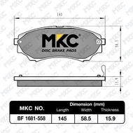 ผ้าเบรคหน้า หลัง  MAZDA BT50 บีที50 BT50 PRO บีที50โปร ปี 2006-2020 FIGHTER ไฟท์เตอร์ ปี96-06 ผ้าเบรค MKC