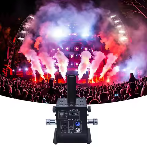DJ Effect Equipment Smoke Fog Cryo Cannon DMX LED 12x3W Column Co2 Jet Machine for Stage Effect DJ N