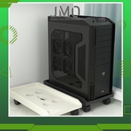 [JMO] 360 Rotating Computer Case Holder CPU Stand PC Base Trolley With Wheels