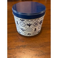 Vintage Dutch Design Round Tin-Delft Style