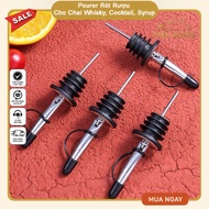 304 Stainless Steel Wine Pourer with Stopper for Whiskey Bottles – Cocktail and Pudding Stopper