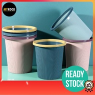 12L Round Rubbish Bin Garbage Bin Dustbin Office Bedroom Waste Bin with Rubbish Bag Stabilize Tong S