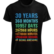 21St 30Th 40Th 50Th 60Th 70Th Birthday T-Shirts Years Months Days Awesome Tee