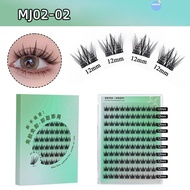 COOLSO Individual Clusters Glue-free Lashes, Press-on Soft Lash Self Adhesive Eyelashes, Reusable Se