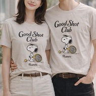 (1) UNQ Peanuts UT Unisex Snoopy Charlie Brown Soft Cotton Graphic T-Shirt Streetwear for Men Women