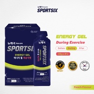 SPORTSIX Energy Gel Peach 45g for Energy Booster, Energy Gel Running, Tambah Tenaga
