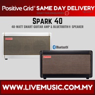 Positive Grid Spark 40 Watt Smart Guitar Amp & Bluetooth Speaker - Black / White ( Spark-40 Spark40 