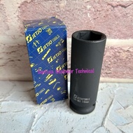 MATA JETJO LAKONI 1/2" 19 MM Long Deep Impact Socket Wrench Black 19mm