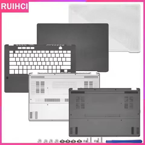 For ROG Zephyrus G14 GA401 New Laptop LCD Back Cover Palmrest Upper Bottom Case Gray White