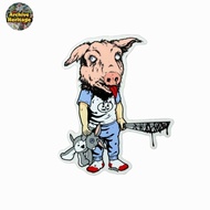 Supreme x Sean Cliver pig head sticker