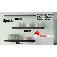 3pcs wall shelf Size L.40cm x W.20cm x H.2cm