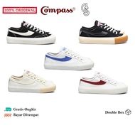 Compass Gazelle Low Black White / Cream / White Blue / White Red / Black Gum