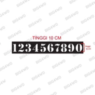 STENCIL MAL CETAKAN CAT SEMPROT ANGKA DAN HURUF