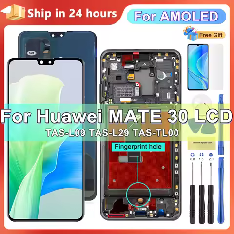 AMOLED For Huawei Mate 30 TAS-L09 TAS-TL00 LCD Display Touch Screen Digitizer Assembly For Huawei Ma