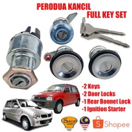 Perodua Kancil Key Set Starter Full Set Door Lock Bonnet Lock Ignition Starter Key Perodua Kancil 85