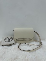 Hermes mini roulis nata  Stamp U 愛馬仕 奶油白銀扣 U刻