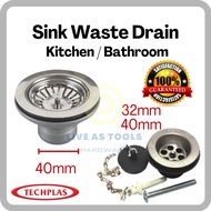Bathroom Basin Waste 32mm Kitchen Basin Waste 40mm /Waste Sinki Basuh Tangan Sinki Basuh Mangkuk
