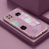 Casing For Samsung Galaxy A22 4G A22 5G Case Casing Flower Floating Silicone Resistant HP Softcase C