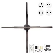 3D Hologram Fan HD 722 LED Support Phone APP PC WiFi Holographic Advertising Display with Remote Con