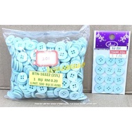 ( Butang 163 B ) butang bulat 22L / 14 mm 4 lubang untuk baju kemeja / seluar harga borong 500 biji/