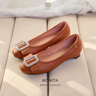 รองเท้าหนังแกะรุ่น Bonita Brown Color (สีน้ำตาล)