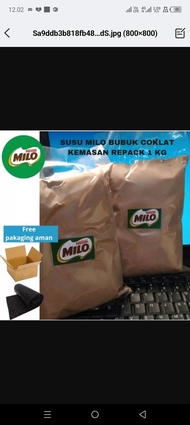 bubuk susu coklat Milo asli kemasan 1kg