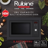 [FREE Shipping] KitchenZ Rubine Oreo Builtn Microwave Oven (28L) RMO-OREO-28BL