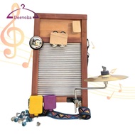 [deevoka] Washboard Percussion Instrument, Traditional Ethnic Stage Music Instrument