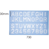 ABC Template Numbericals & Capital No.730 30mm 1s