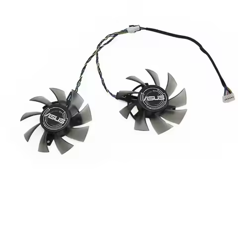 2Pcs/Set,T128015SU,Graphics Card Cooler Fan,Replace FD8015U12D,For ASUS DUAL GTX 1650 gtx1650,For AS