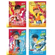 READY STOCK Card Boboiboy Fgura Standar, Frostfire, Blaze, and Ice Special amd Limited Card
