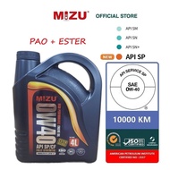 [PAO + ESTER] MIZU 0W40 Fully-Synthetic Engine Oil API licensed 4L minyak pelincir hitam bmw benz Honda audi Toyota saga