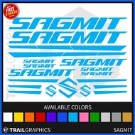 ❖ ◇ ∏ SAGMIT Sticker Decal Vinyl Bike Frame for Mountain Bike, Road Bike, Fixie