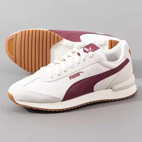 Puma Red Logo Beige R78 Sneakers Casual Shoes Men's Shoes Women's Shoes 39925014