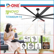 Inovo Ceiling Fan 1828mm/ DC Motor / 9 ABS Blades / Ceiling Fan – Titanium 72
