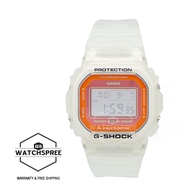 [Watchspree] Casio G-Shock DW-5600 Lineup Special Colour Model White Semi-Transparent Resin Band Watch DW5600LS-7D DW-5600LS-7