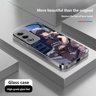 Ellen Joe ZZZ Luxury Plated Frame Tempered Glass Case For Samsung S20 S21 S22 S23 S24 S25 Plus Ultra