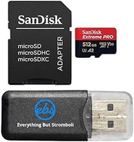 SanDisk 512GB MicroSDXC Extreme Pro Memory Card Compatible with DJI Mavic 3 Classic, Action 5 Pro, M