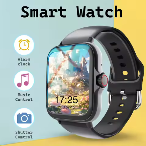 1.68" Large Screen Smart Watch (Unisex) – Calls, Alerts, Fitness, Camera Control, Music, Weather & M