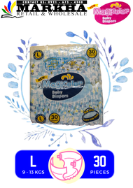 MAGIC COLOR CHECKERED LARGE DIAPER x30pcs