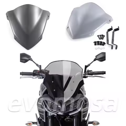 Motorcycle Windshield Racing Windscreen Wind Deflector Visor pare-brise For Yamaha MT09 FZ09 MT-09 F