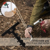 EMERAY Camping Tent Stand, Windproof Plastic Tent Pegs,  Multifunctional Portable Hiking Tent Pins T