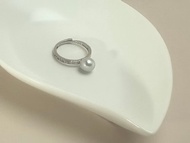 天然海水珍珠 akoya 真多麻 古風 開口 戒指