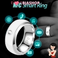 BJASHOP NFC Smart Ring, Magic Wear Multifunctional Finger Digital Ring, Creative Stainless Steel Wat