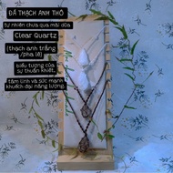 Clear Quartz/Crystal Quartz Necklace (white quartz/Crystal) natural stone